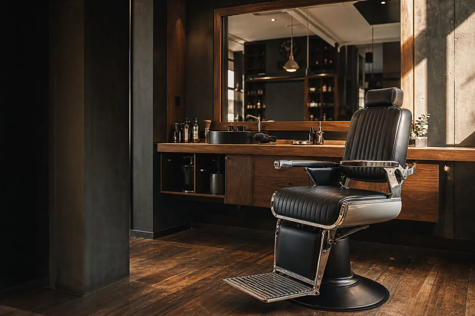 Ambiente da Barber & Co.